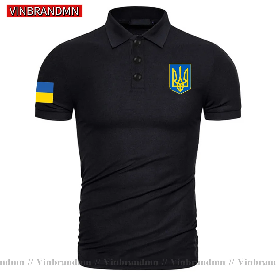 Zelensky Ukraine Logo Ukrainian Polo Shirt Coat of Arms UA Brand Print Country Nation Team Flag UKR Ukrayina Emblem Shirts