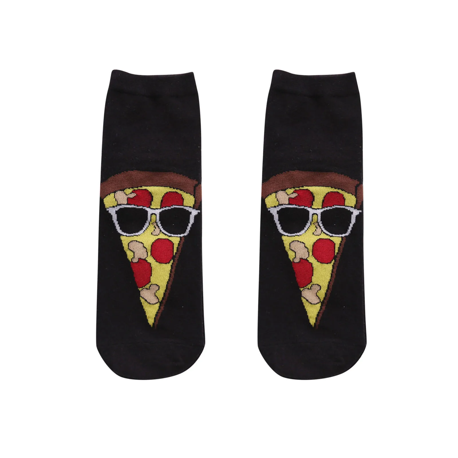 

Женские носки средней длины с круглым носком, милые, забавные, еда и напитки, новинка, носки для колледжа, Командные носки