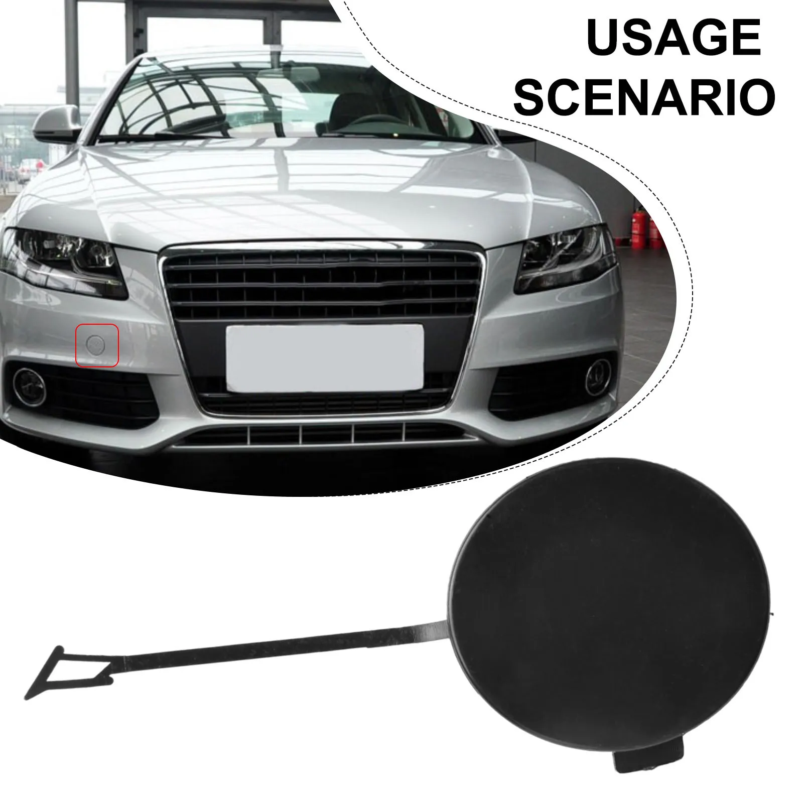 OE 8E 0807241 Крышка фаркопа C подходит для A4 B7 2004-2008 аксессуары черная крышка новый