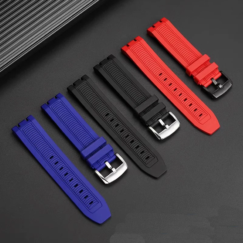 Фото Резиновый ремешок для часов Tissot T-sport Racing T115.417 Moto GP, T115417, мужской спортивный силиконовый ремешок для часов T115, мужской браслет. №3