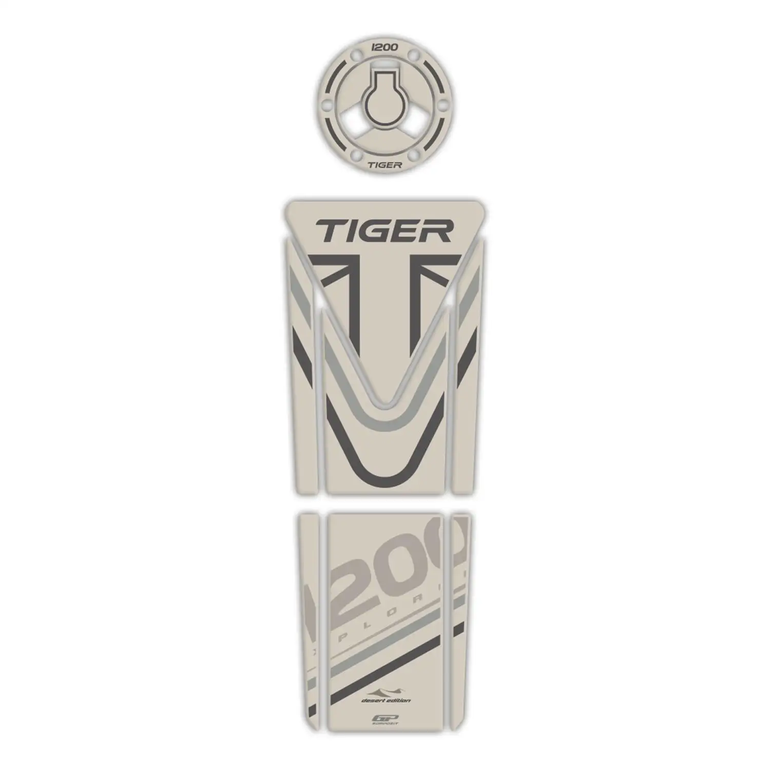

GP composite For Tiger 1200-Compatible Tank Pad Set Sand Colour
