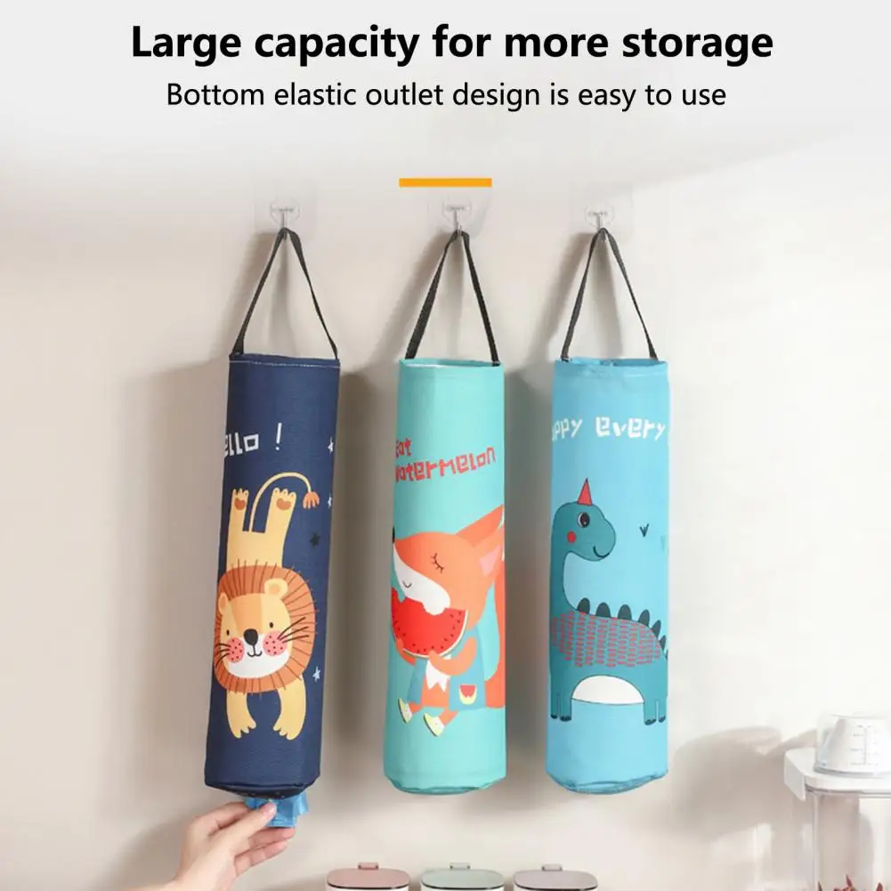 

Plastic Bag Dispenser Convenient Wall-mounted Minimalist Recycling Garbage Bag Storage Dispenser Household Supplies