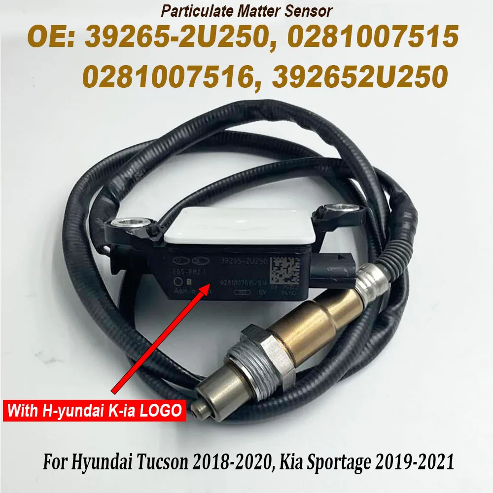 Датчик частиц PM 39265-2U250 0281007515 0281007516 392652 U250 для Hyundai Tucson 2018-2020 Kia Sportage 2019-2021