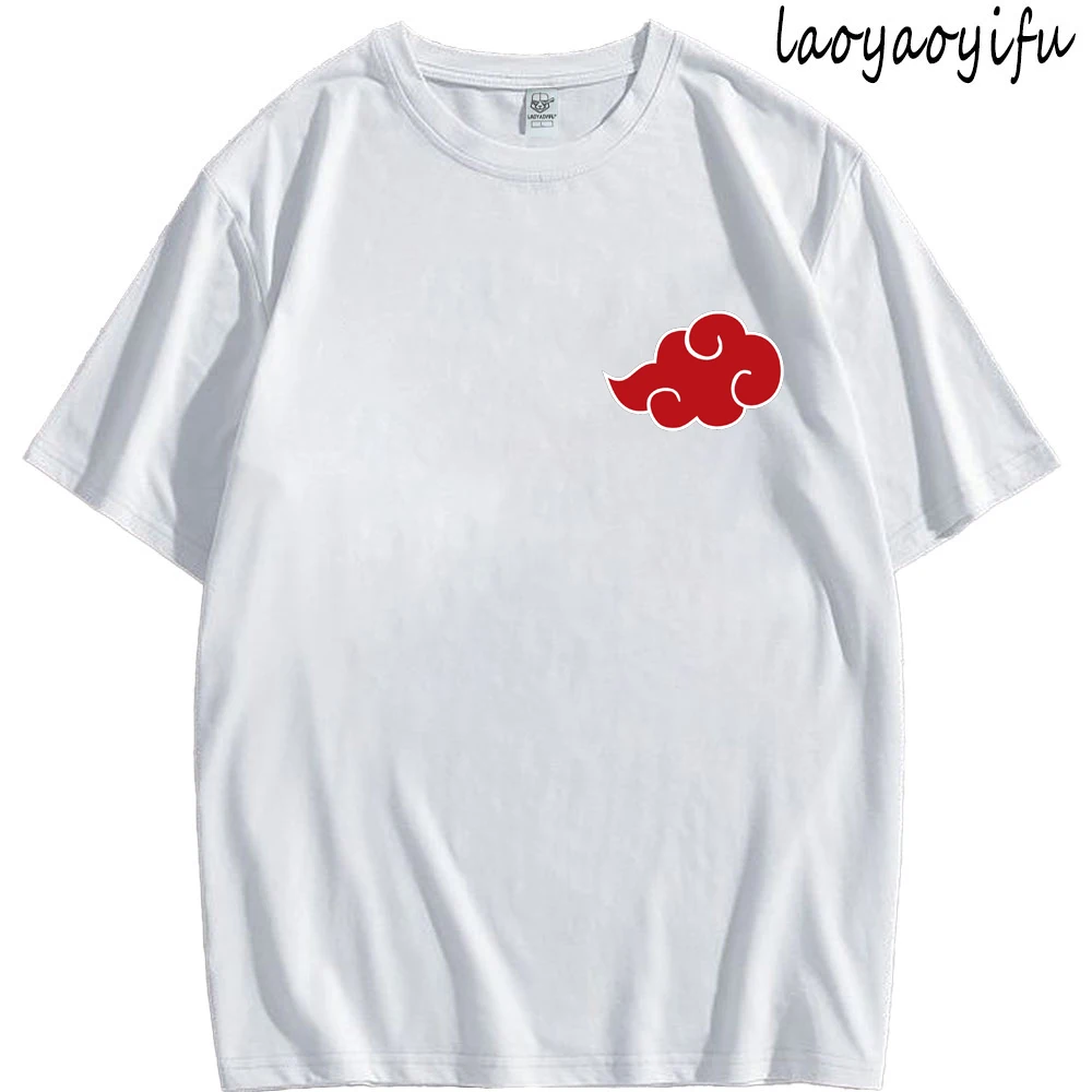 Футболка с логотипом Akatsuki Cloud японское аниме модная уличная одежда 2024 трендовая
