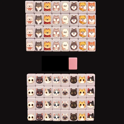 24 мм Tiktok Seaside Escape Mahjong Tile Game 65 Плитка Пластиковая плитка Маджонг Стиль 1/2 игрока Забавная игра для родителей и детей Игрушка в подарок