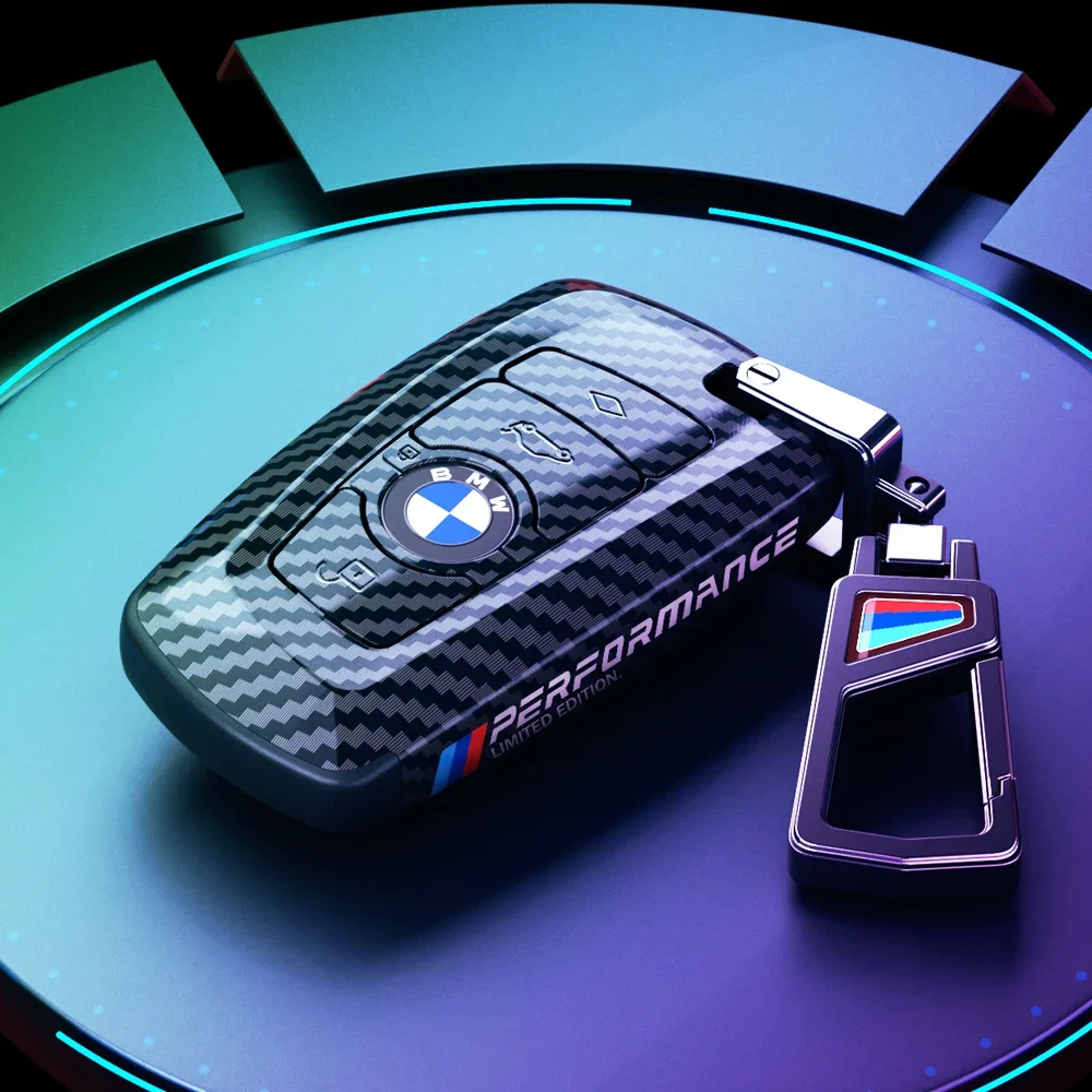 

Чехол для ключа автомобиля из углеродного волокна ABS для BMW 520 525 f30 f10 F18 F22 F01 F06 118i 320i 1 3 5 серии M3 M4 M5, наклейки, брелок для ключей