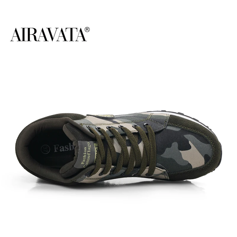 Winter Autumn Ladies Camouflage Printed Canvas Half Tube Breathable Increased Casual Sports Walking Shoes