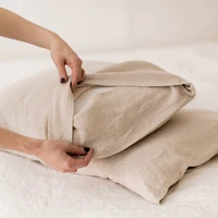 2pcs summer 100 pure linen pillowcase cool high quality bed throw pillow cover soft breathable home decorative