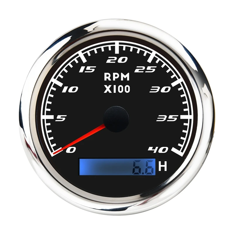 

Universal Speedometer 12V/24V Odometer 85Mm LCD Hourmeter Tachometer Backlight For Marine Car Motorcycle