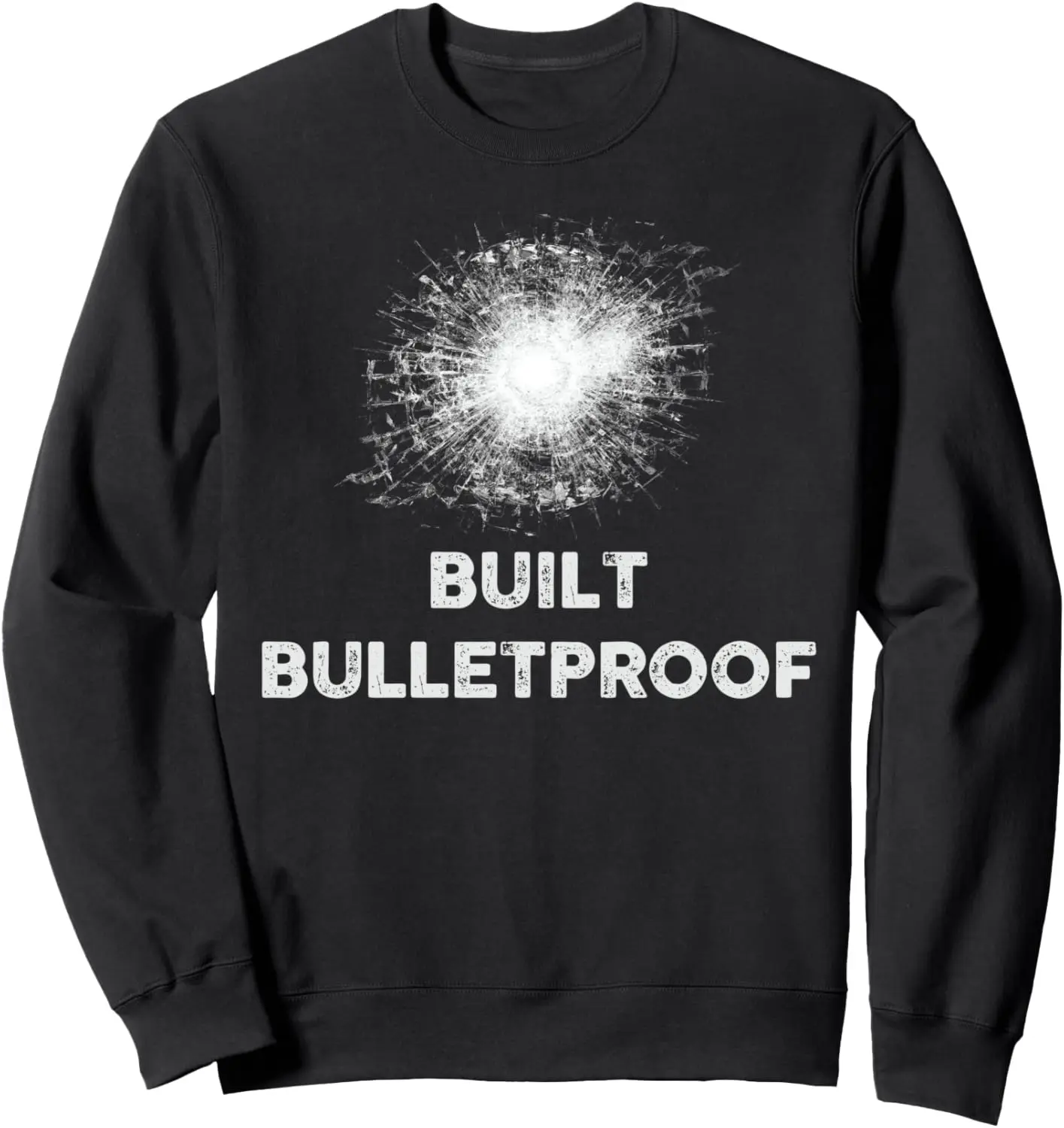 Винтажная пуленепробиваемая толстовка Cybertrucks со сломанным стеклом