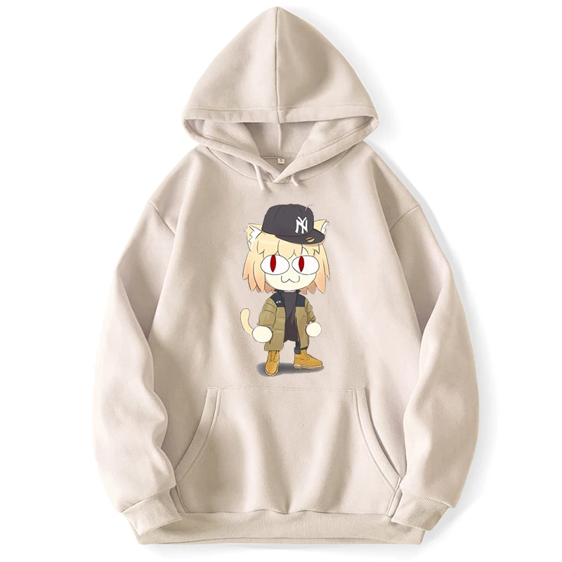 

Мужские толстовки с капюшоном Neco Arc, джемперы, свитшоты, трапециевидные осенне-весенние пуловеры с карманами, Свитшот в Корейском стиле, оде...