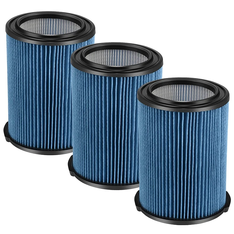 

3 Pack 3-Layer Pleated Replacement Filter Compatible For Ridgid VF5000 Wet/Dry 5-20 Gallon Vacuum Filter For WD0671