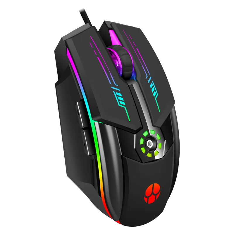 

Wired USB Mouse 6 Button 3500 DPI Cool Color Lamp Gamer Computer Office Mice Cable Gaming LOL Mouse