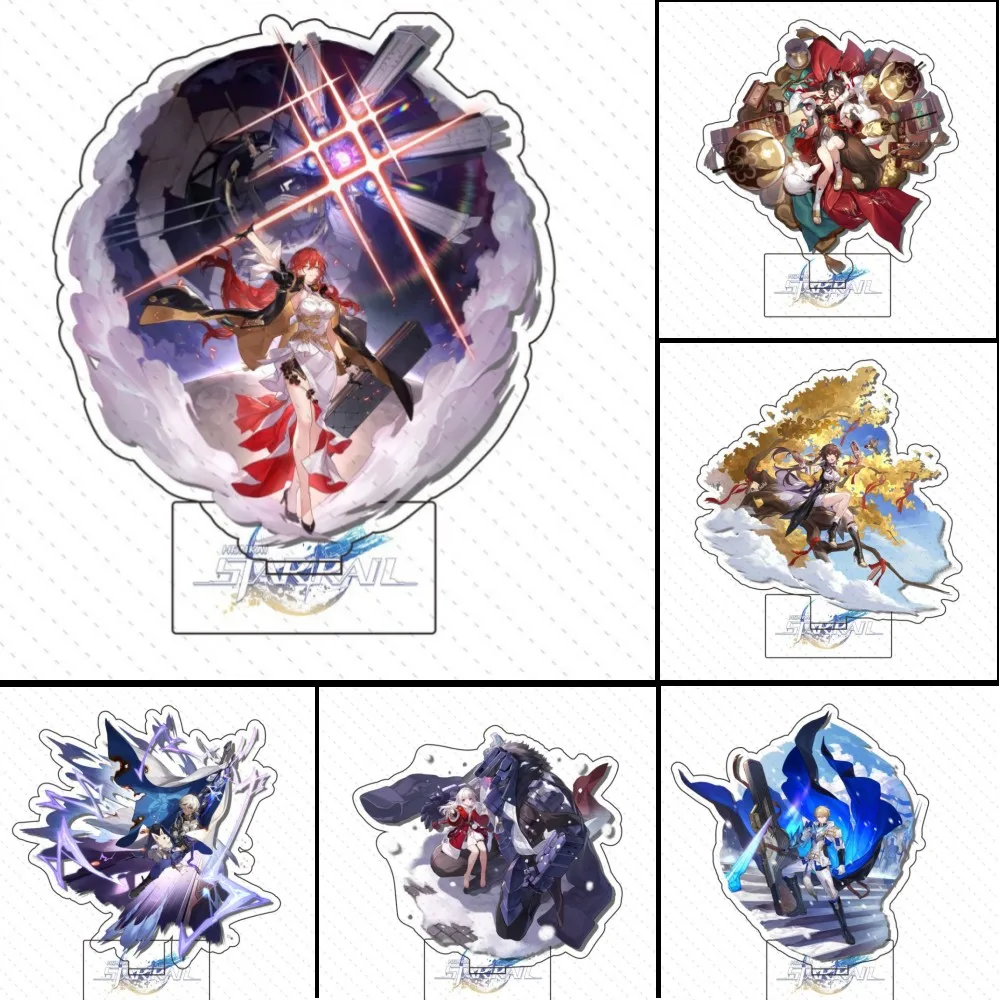 

Game Honkai: Star Rail Figure Acrylic Stand Model Plate Ornament Cosplay Desk Display Fans Gifts Anime Keychain