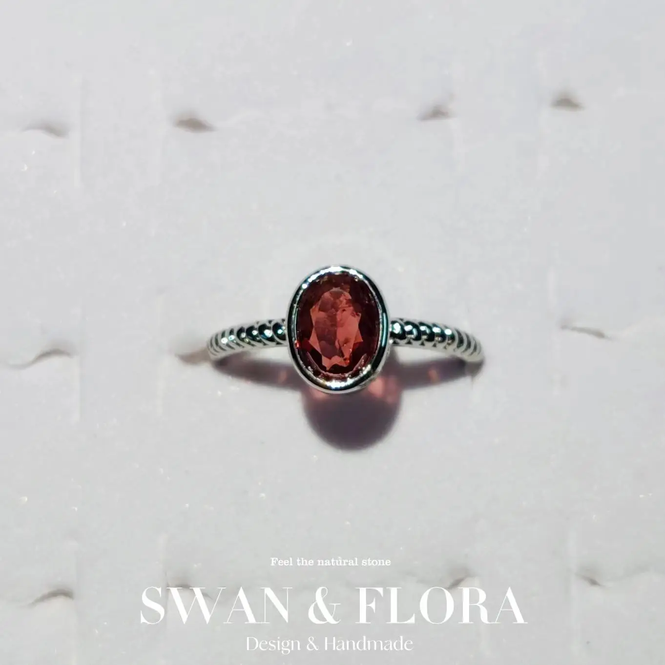 

natural Garnet ring female handmade ring Jewelry for Women Gift