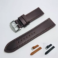 high quality genuine leather watchband 18mm 20mm 22mm 24mm watch band wristbands %e2%80%8bstainless steel buckle bracelet accessories