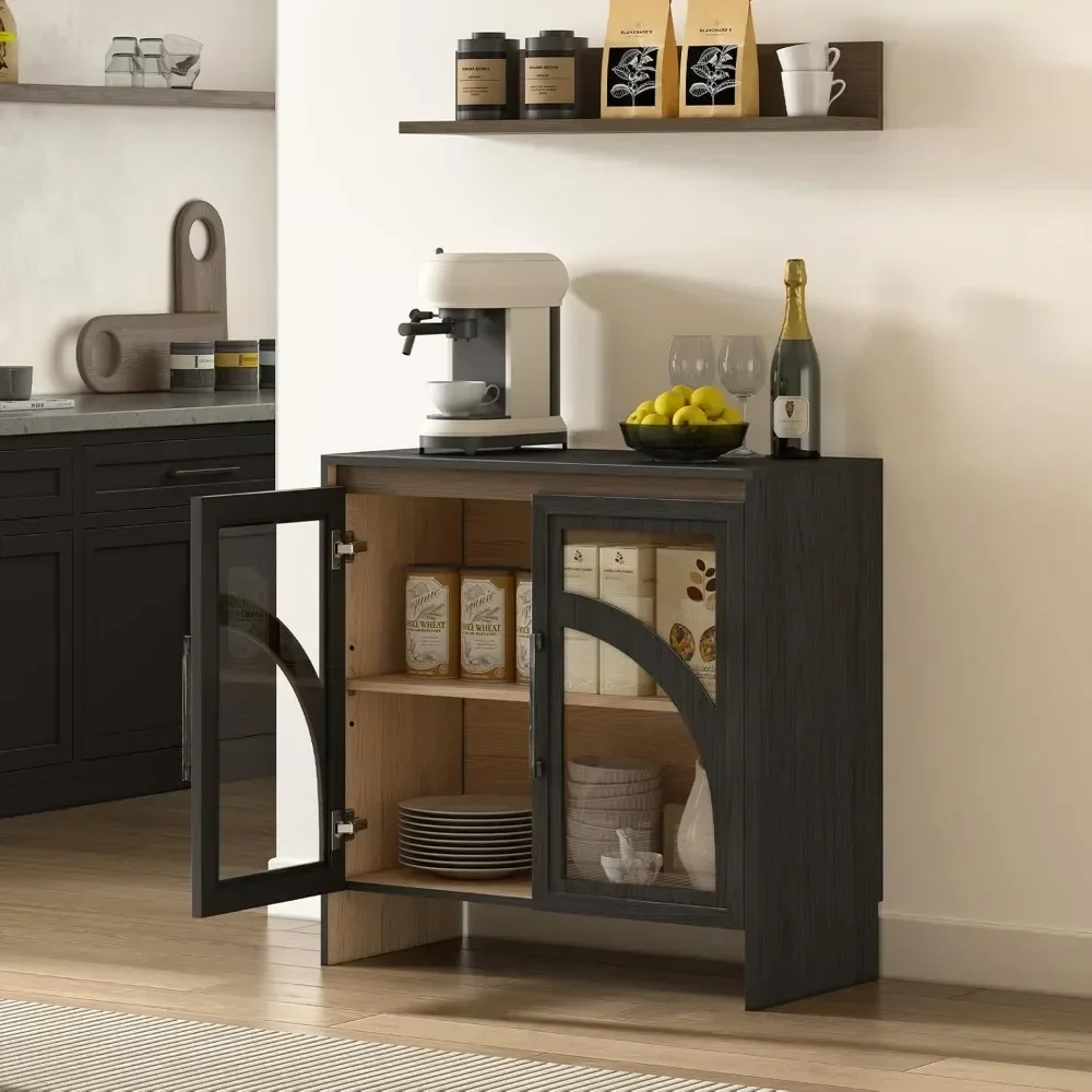 3 шт. кухонный шкаф для кладовой мебель стеклянная дверь регулируемая полка