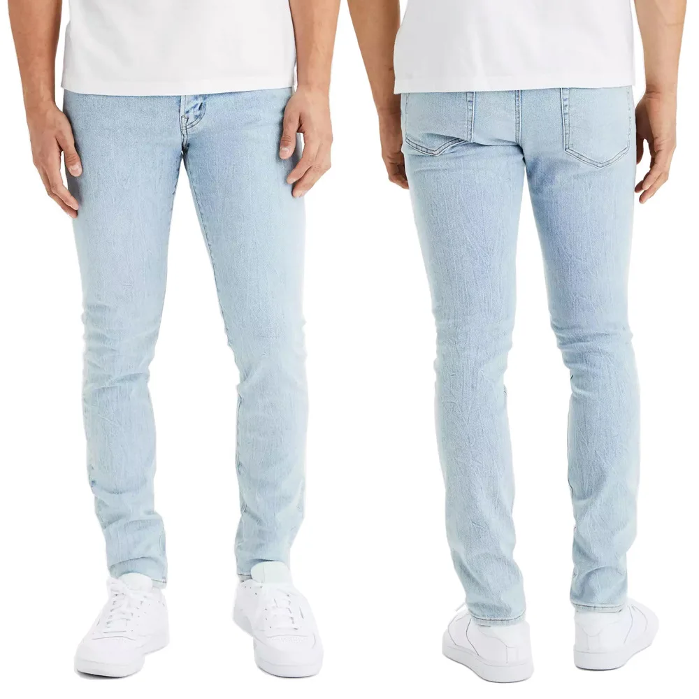 

Fashion High Quality Washed Men's Jeans Slim Fit Stretch Men's Jeans