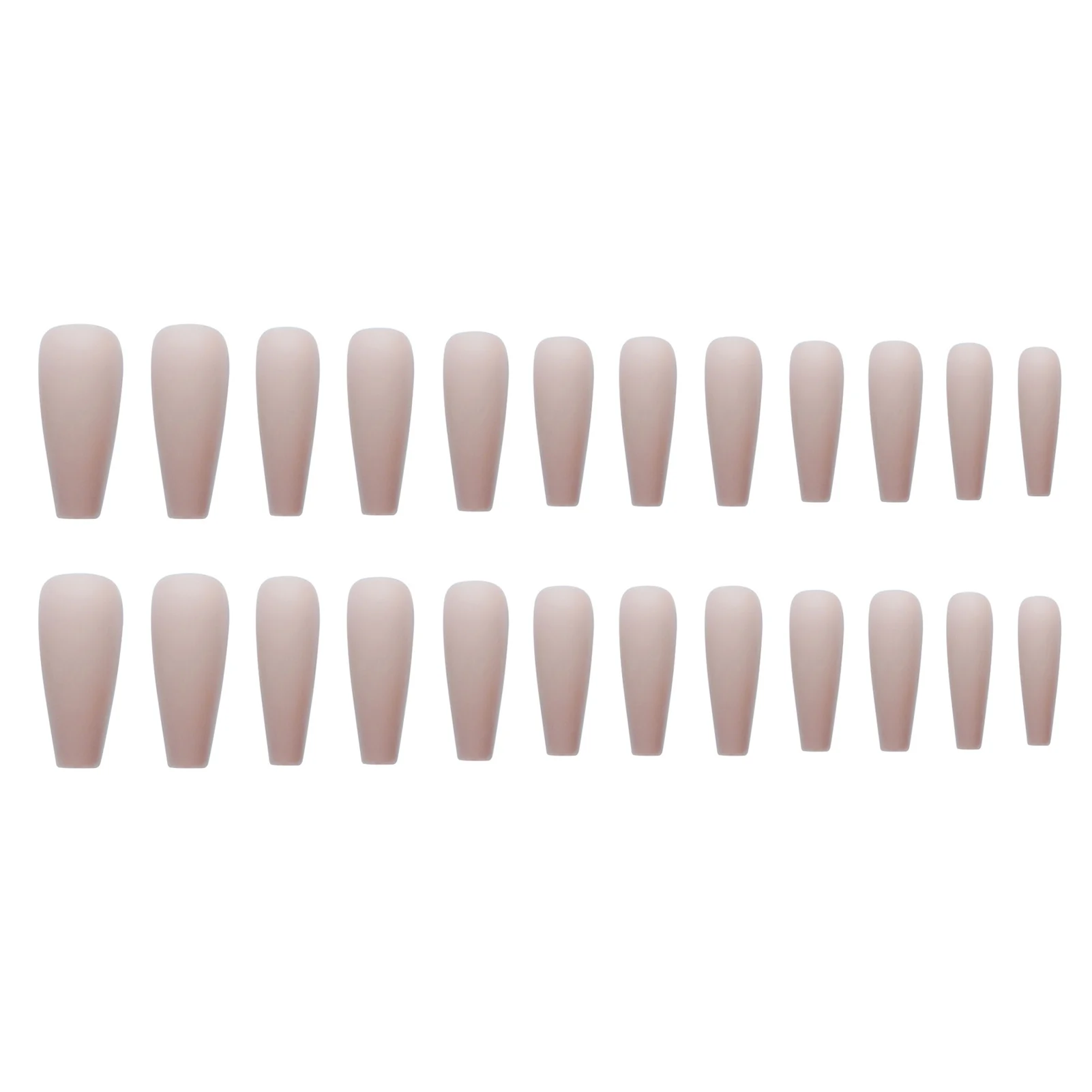 

накладные ногти 24PCS Matte Press On Nails Long Flat Head Sweet Style Artificial Nails