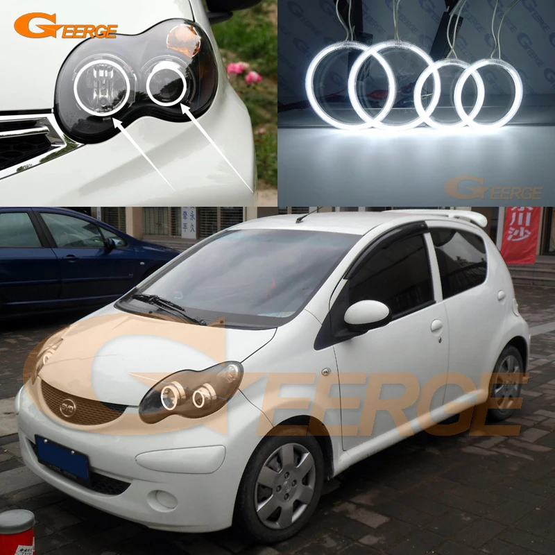 

Для BYD F0 F1 2008 2009 2010 2011 2012 2013 2014 2015 отличные ультра яркие CCFL ангельские глазки Halo кольца комплект автомобильные аксессуары