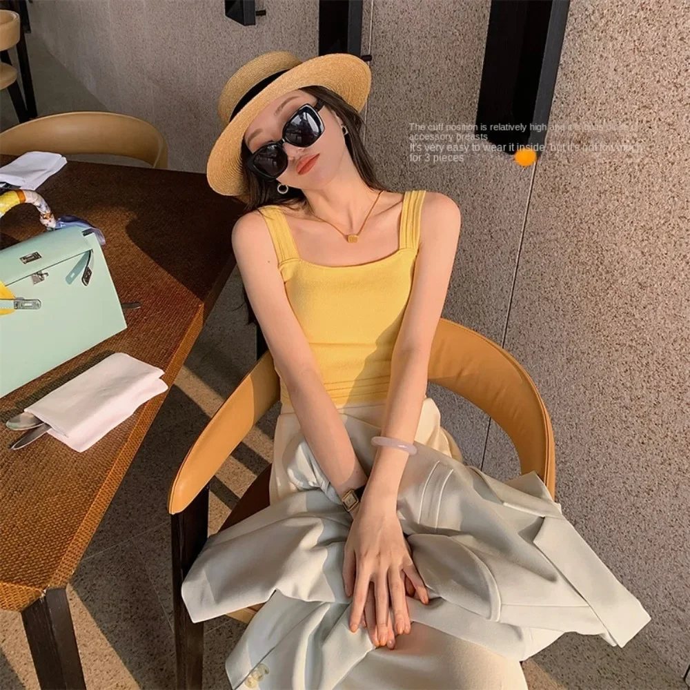 Летняя майка ZHUANQING новинка милый тонкий кроп-топ Повседневная Солнцезащитная