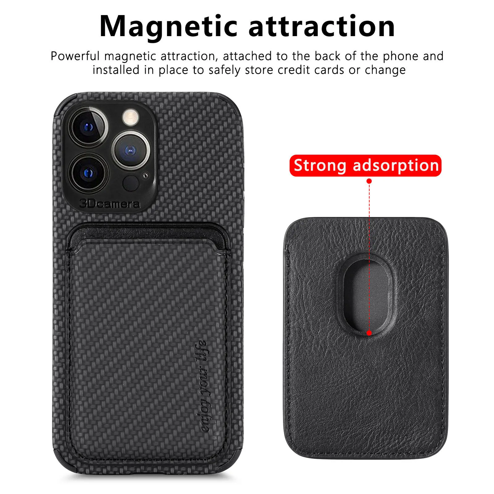 For iPhone 14 Pro Max Case Magnetic Card Wallet Holder with MagSafe phoneAccessories for iPhone 14 13 Pro Max iPhone 14 Pro Case