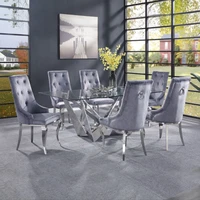 restaurant chair nordic velvet dining room chairs modern furniture stainless steel dining chairs