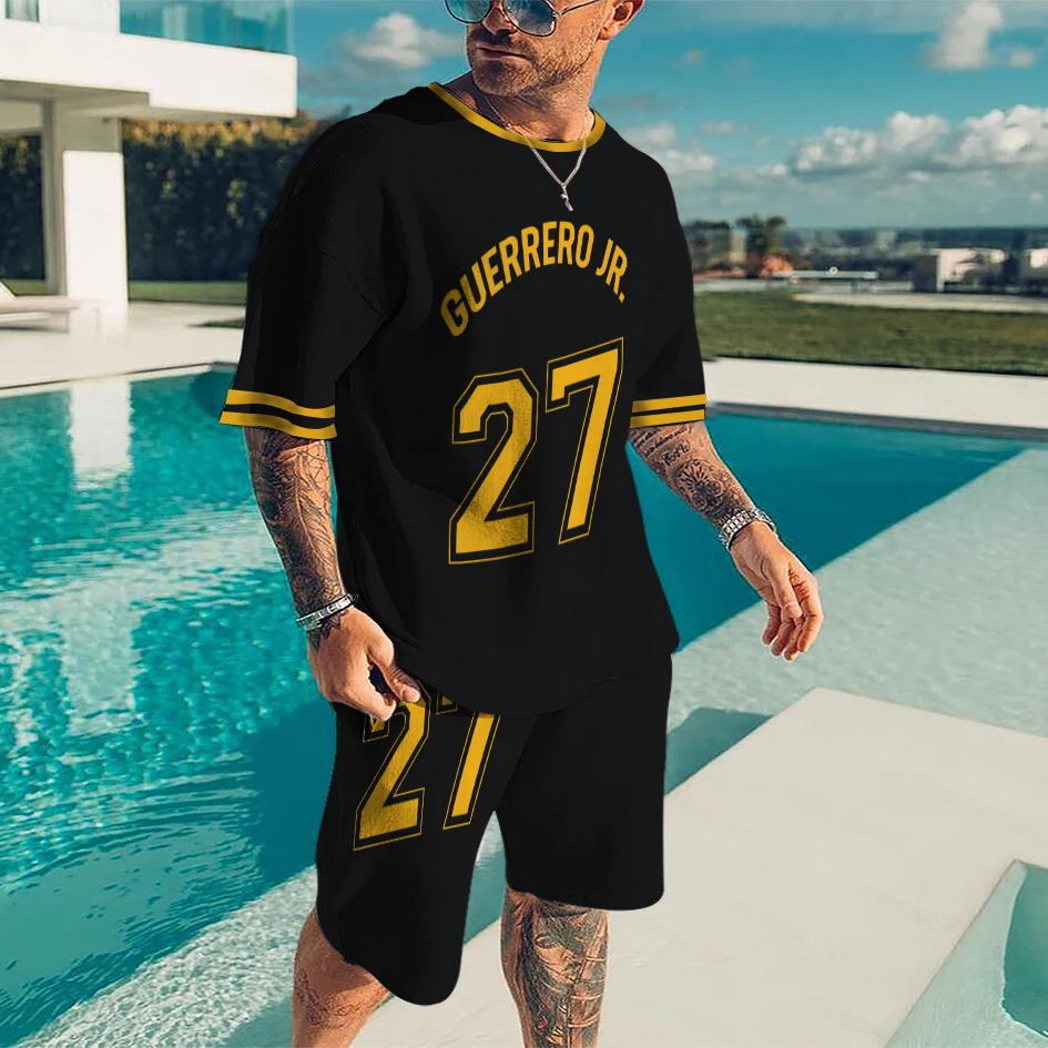 

2022 Men and Women Summer Harajuku T-shirt Suit 3D Printed Max Men's Shorts Set Sportswear Essentials Tracksuit O Neck Uniform