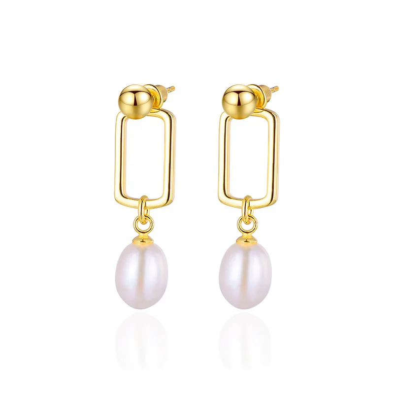 

Hemiston Pearl Drop Smart 925 Sterling Silver Earrings Jewelry Gift For Women 2023 New