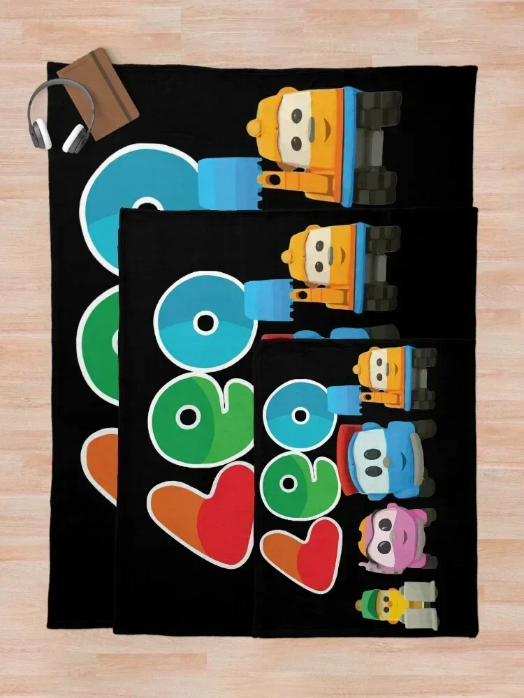 Фланелевое одеяло LEO the truck and friends