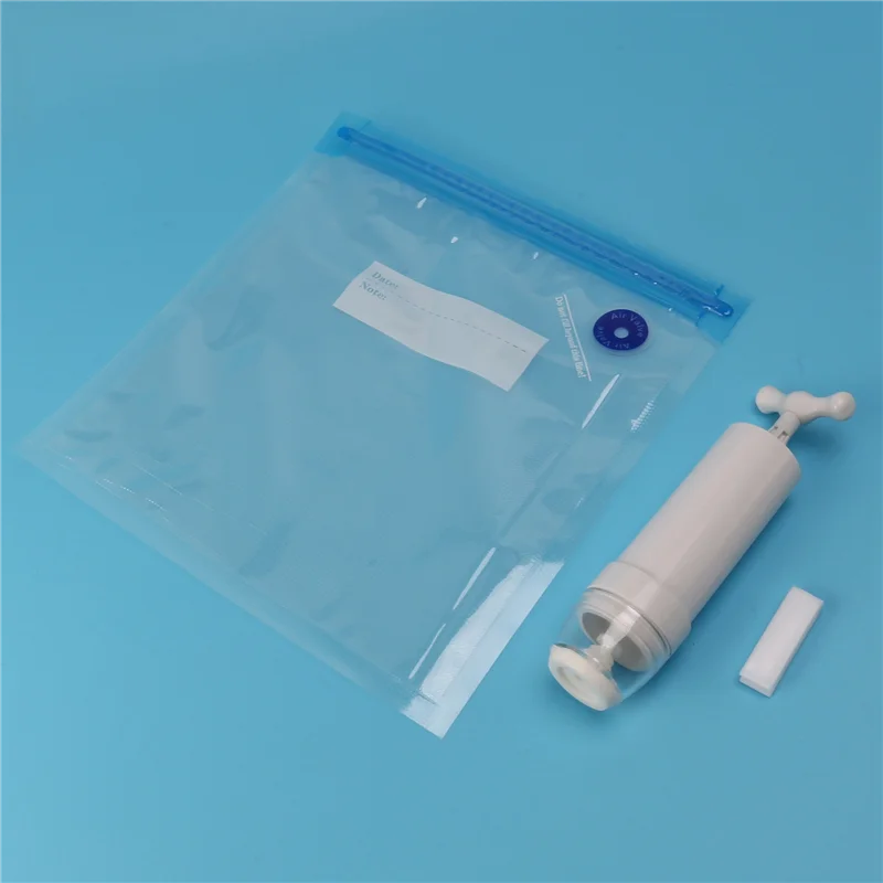 -ESTR Sous Vide пакеты, 45 шт., многоразовая электрическая вакуумная плита для хранения продуктов, экономия герметизации с 3 ручными насосами, герметичный пакет 2 размера, 12 зажимов (art.: 3920cde7dfb74) - 3920cde7dfb74