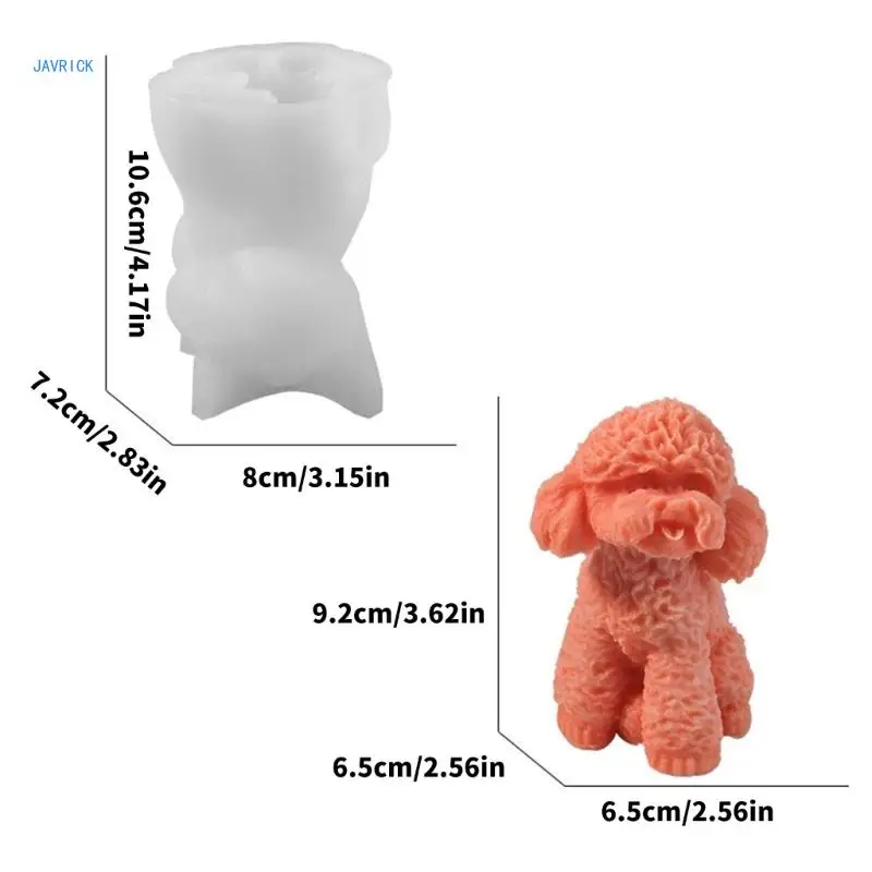 Домашняя силиконовая форма для свечей собак реалистичная ароматических с