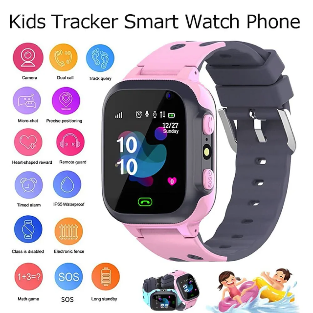 

2023 Kids Smart Watch Waterproof SOS Antil-Lost Phone Watch SIM Card Location Tracker Child Smartwatch Kids Gift For IOS Android