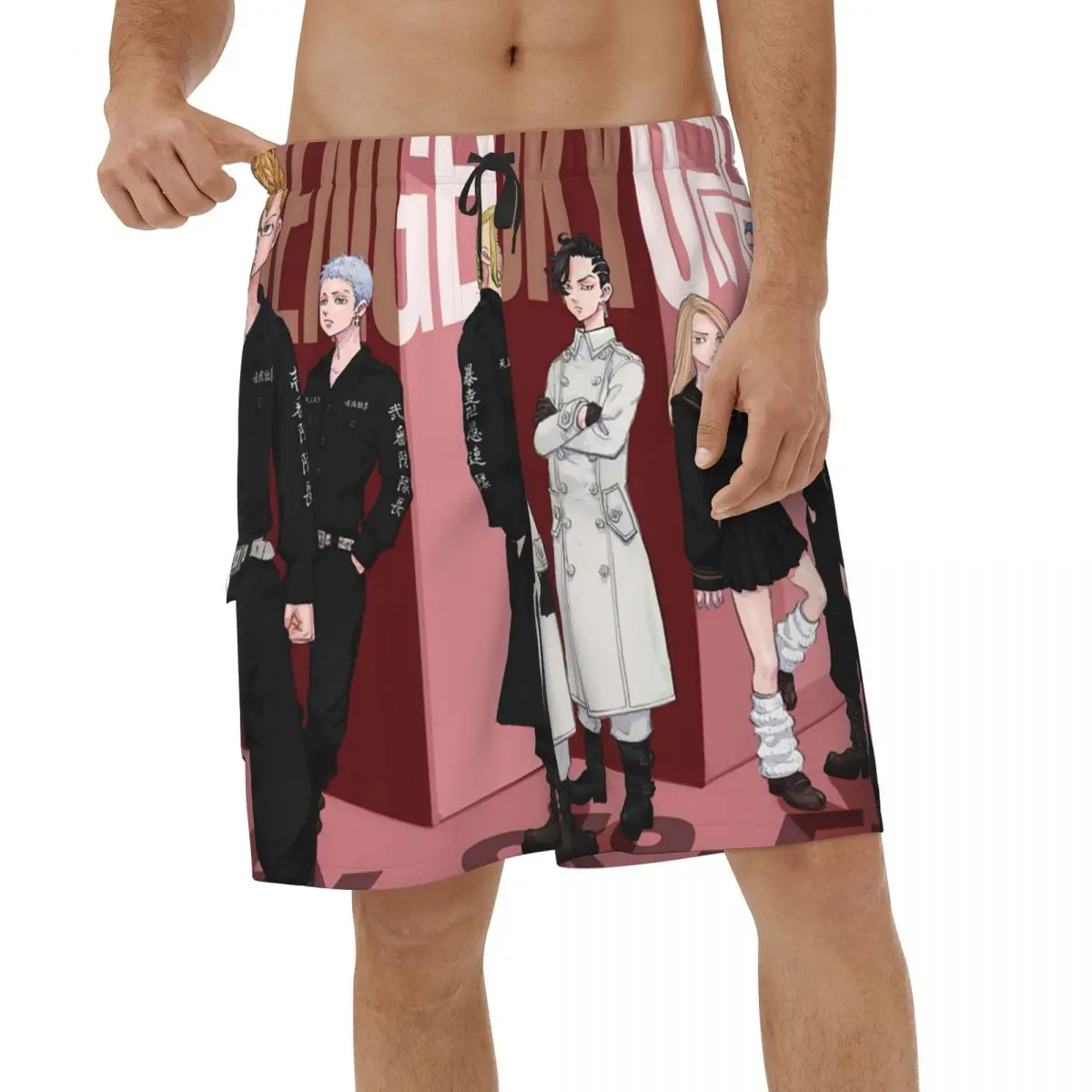 

Summer Tokyo Revengers Chifuyu Men Beach Shorts Running Swimwear Surf Sano Manjirou Anime Swimsuits Quick Dry Board Shorts