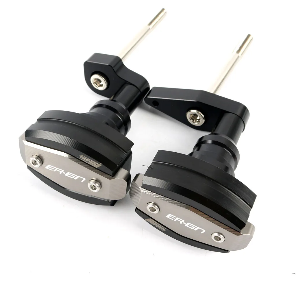 

Motorcycle Crash Pad Protector CNC Engine Cover Frame Sliders Falling Protection For KAWASAKI ER6F ER6N 2012-2016