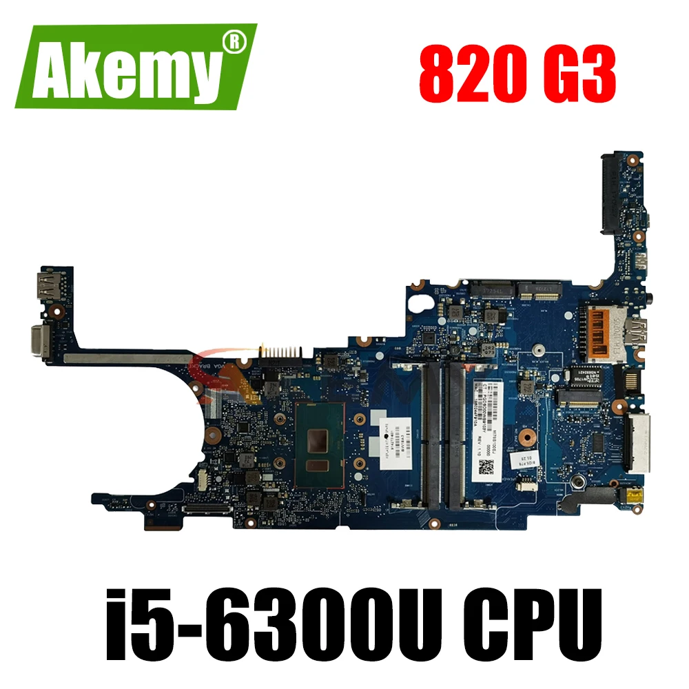 

For HP EliteBook 820 G3 Laptop Motherboard 831763-001 831763-601 6050A2892301-MB-A01 i5-6300U Full Tested