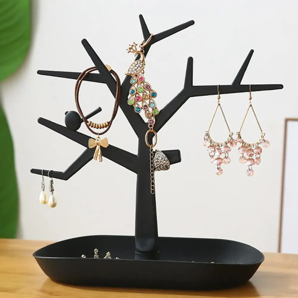

Tree Shape Jewelry Display Stand PP Pendant Hanging Jewelry Tree Holder Anti-deformed Jewelry Display Rack For Home