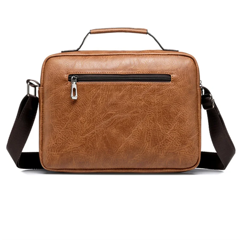 WEIXIER Men's Messenger Bag PU Leather Man Briefcase Handbag Vintage Men Shoulder Bags Casual Crossbody Bags Business Male Bags