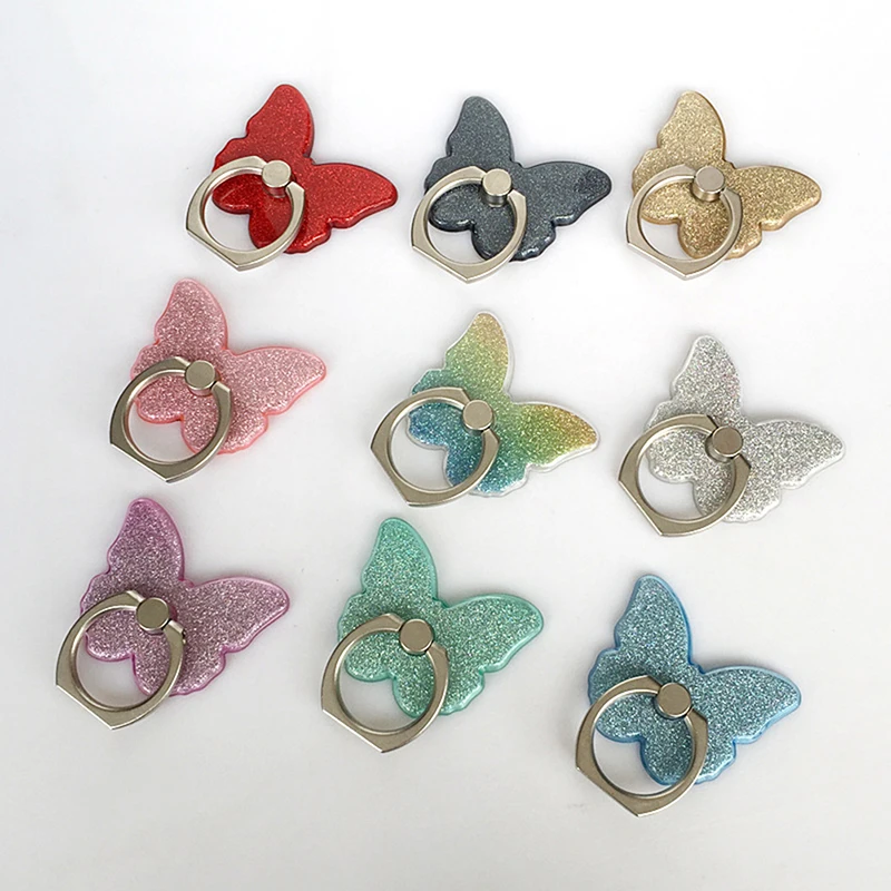 

Phone Ring Stand Holder Butterfly Bling Glitter Universal 360 Degree holder