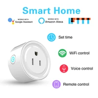 erdin us wifi smart house plug socket tuya app control work with alexa google home intelligent power voice timing outlet 16a