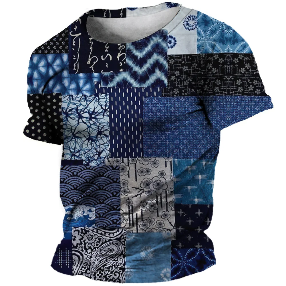 

Men Plaid T-Shirt For Rag Print Summer Mens Clothing Premium Sweatshirts Loose Oversized Short Sleeves Tops Tees Street Leisure
