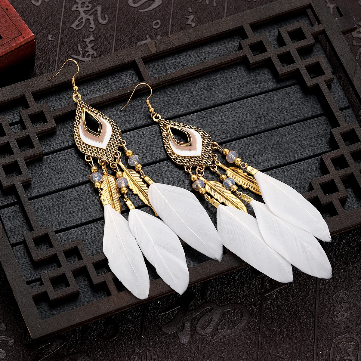 Новинка модные длинные висячие серьги в стиле бохо для женщин Подвесные золотого