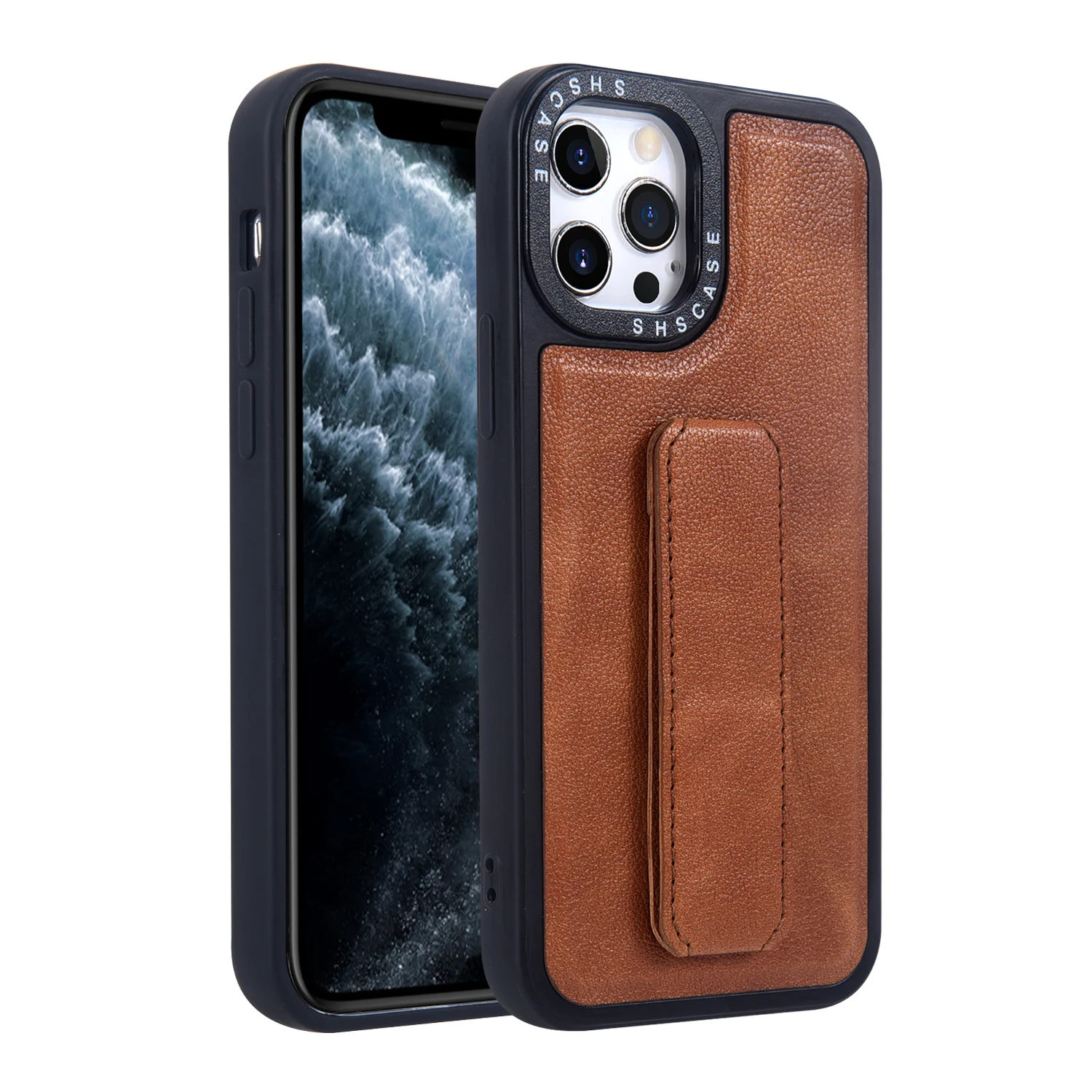 

Fundas for iPhone 13 Pro Max 12 11 SE 2020 XR XS 6 7 8 Plus Leather Phone Case with Stand Wristband Shockproof Vintage Cover