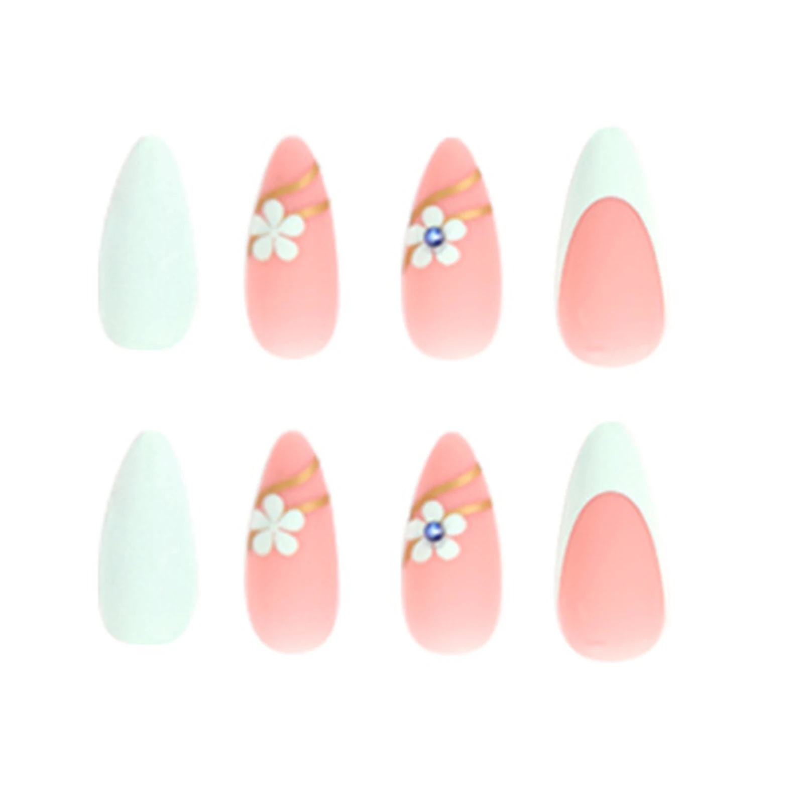 

Накладные ногти Blue Стразы для девочек, многоразовые и ультратонкие накладные ногти, безопасные для беременных женщин