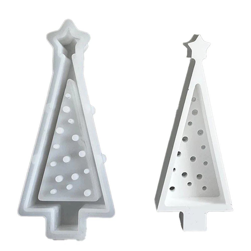 Рождественская елка силиконовая для формы светодиодный подсвечник литье форм