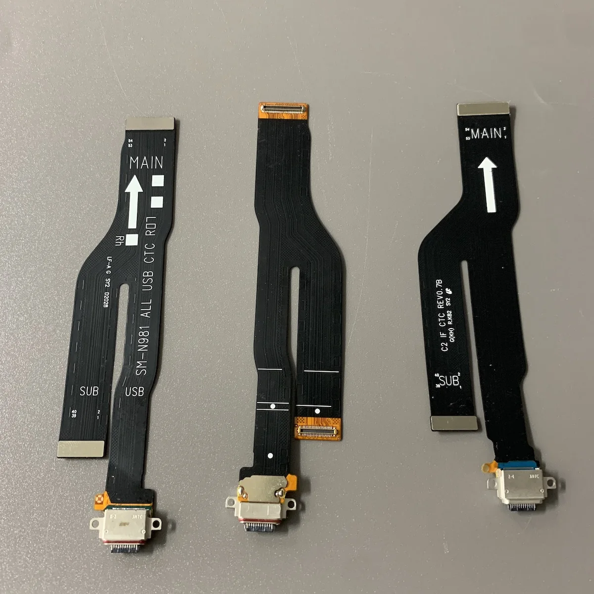Фото USB-порт для зарядки, док-станция, зарядная плата, гибкий кабель для Samsung Note 20, замена Ultra Sub Board №2