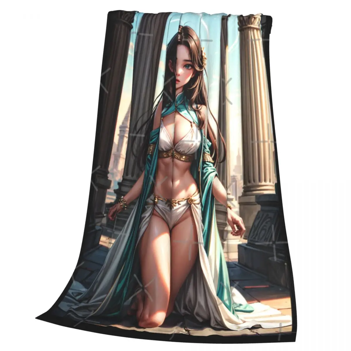 Одеяло в стиле аниме PinUp Girl Syun Kamakado 020 (покрашение дворцо) Покрывало на кровать Kawaii