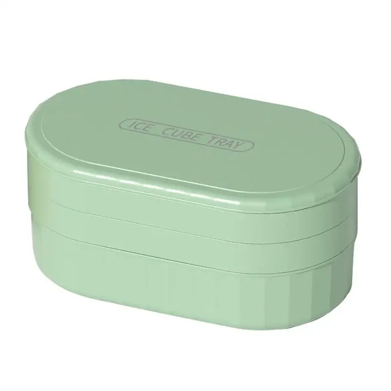

Ice Cube Trays For Freezer Stackable 72-grid Silicone Ice Cube Tray With Lid Double Layer Honeycomb Shape Ice Cube Trays