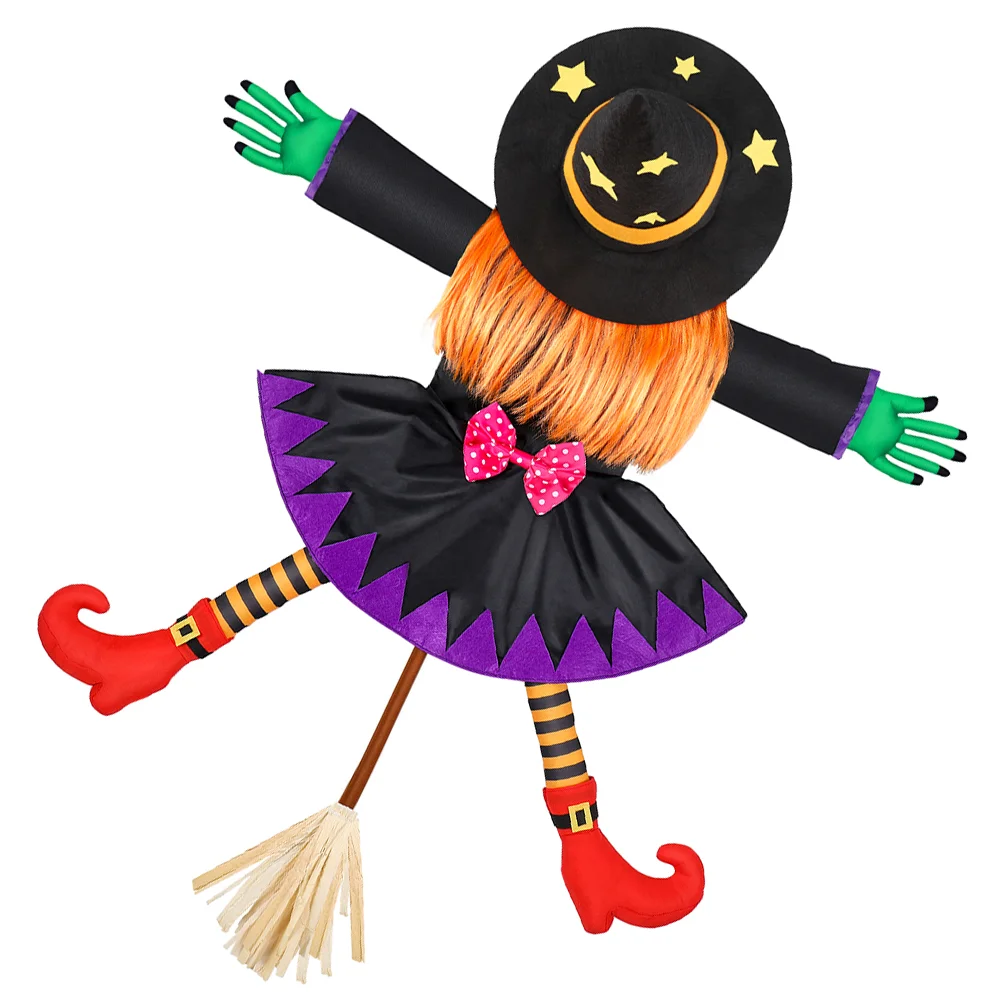 

UNOMOR Halloween Tree Decoration Lifelike Witch Fashion Lightweight Hanging Witch Pendant for Halloween Patio Lawn Exterior