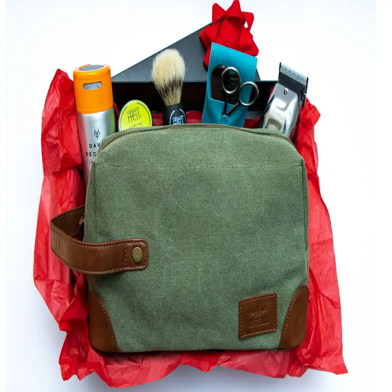 

for Travel Vintage Waterproof Canvas Toiletry Bag for Men, Large Dopp Kit for Travel with Durable Canvas Construction.
